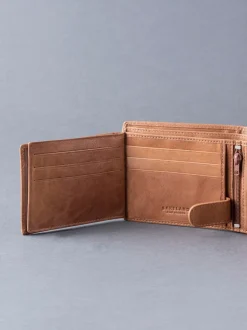 Lakeland Leather Cognac Brown Burneside Wallet