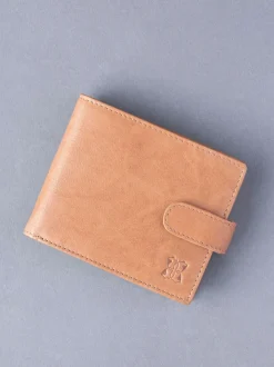 Lakeland Leather Cognac Brown Burneside Wallet