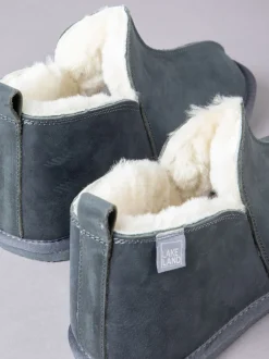 Lakeland Leather Grey Mens Slipper Boots