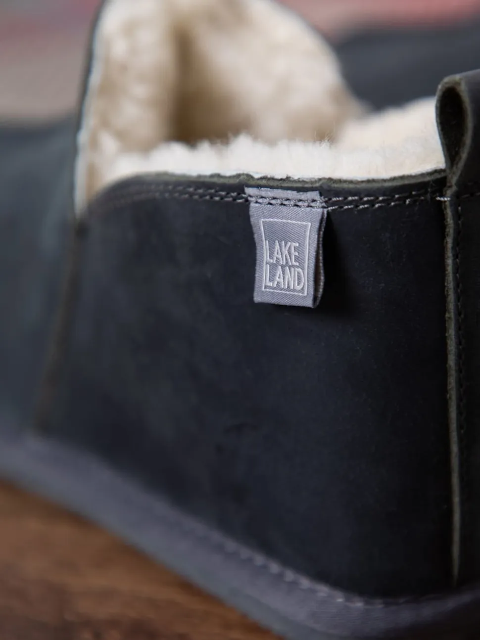 Lakeland Leather Grey Mens Slipper Boots