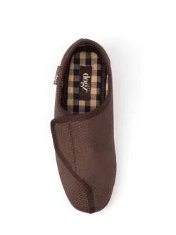 Lazy Dogz Blue Columbus III Hook and Loop Slippers