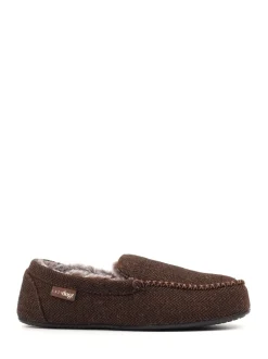 Lazy Dogz Blue Hendrix II Faux Fur Lined Full Slippers