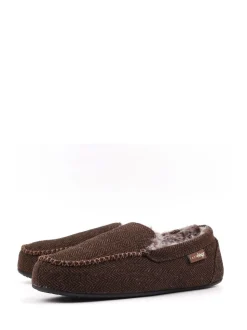 Lazy Dogz Blue Hendrix II Faux Fur Lined Full Slippers
