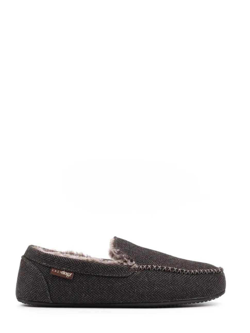 Lazy Dogz Blue Hendrix II Faux Fur Lined Full Slippers