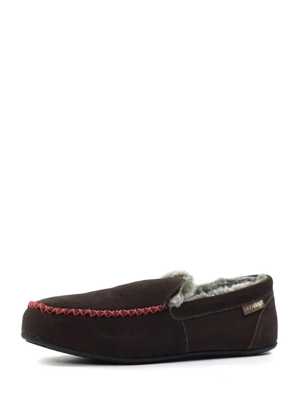 Lazy Dogz Henry Mocassin Brown Slippers