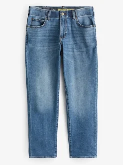 Lee Mid Blue Denim Straight Fit Extreme Motion Jeans