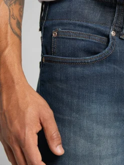 Lee Mid Blue Denim Straight Fit Extreme Motion MVP Jeans