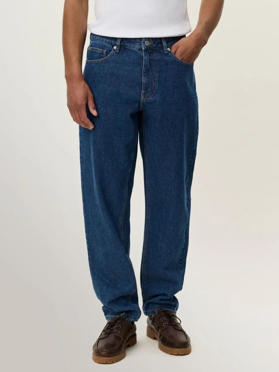 Les Deux Blue Ryder Washed Denim Jeans