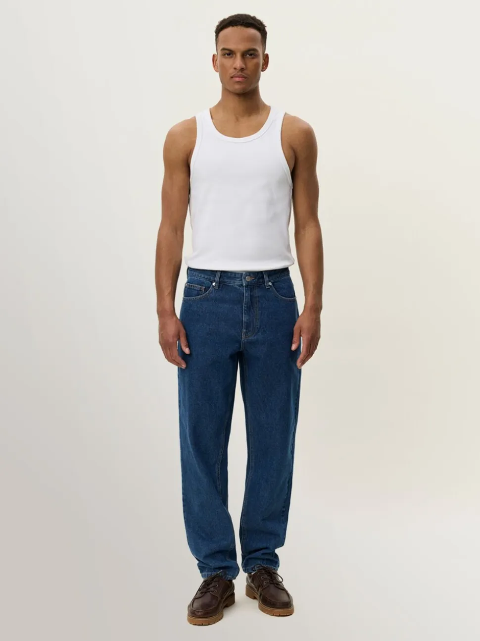 Les Deux Blue Ryder Washed Denim Jeans