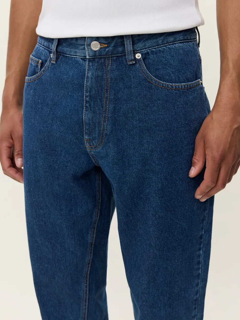 Les Deux Blue Ryder Washed Denim Jeans