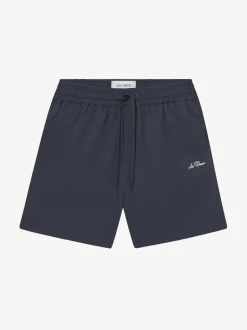 Les Deux Blue Stan Seersucker Swim Shorts