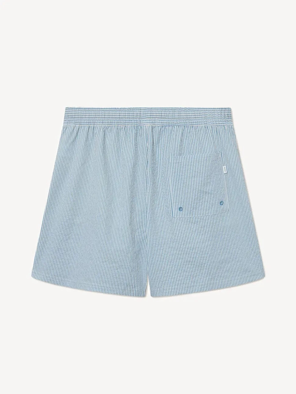 Les Deux Blue Stan Stripe Seersucker Swim Shorts
