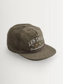 Les Deux Green Ivy League Corduroy Cap
