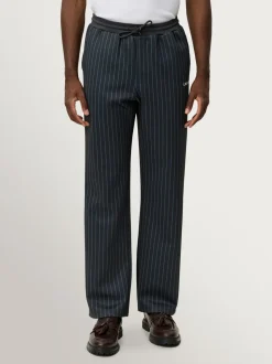 Les Deux Grey Ballier Pinstripe Casual Trousers