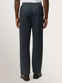 Les Deux Grey Ballier Pinstripe Casual Trousers