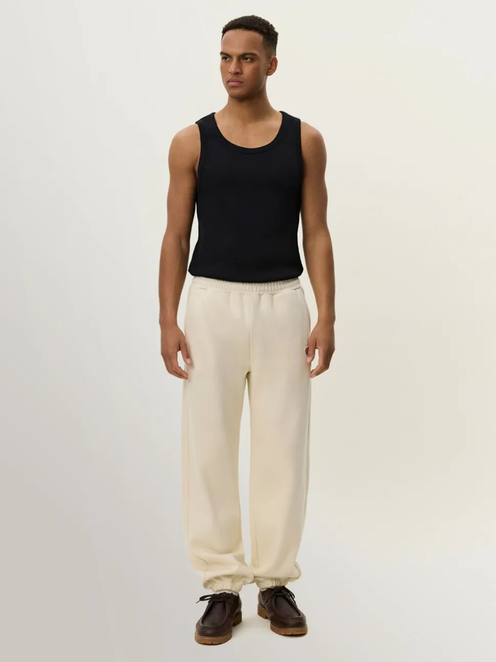 Les Deux Natural Felipe Patch Joggers