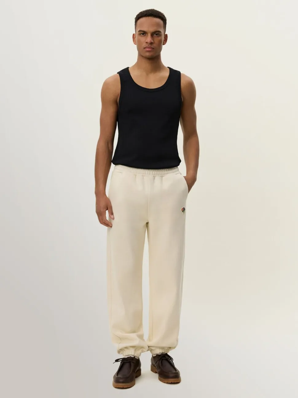 Les Deux Natural Felipe Patch Joggers