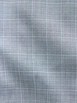 Light Blue Check Suit Waistcoat