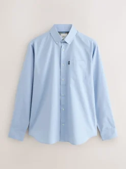 Light Blue Regular Fit Button Down Easy Iron Oxford Shirt