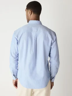 Light Blue Regular Fit Long Sleeve Oxford Shirt