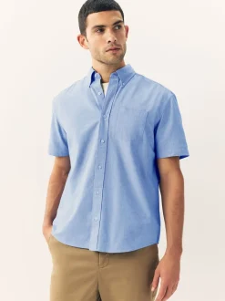 Light Blue Short Sleeve Oxford Shirt