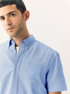 Light Blue Short Sleeve Oxford Shirt