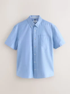 Light Blue Short Sleeve Oxford Shirt