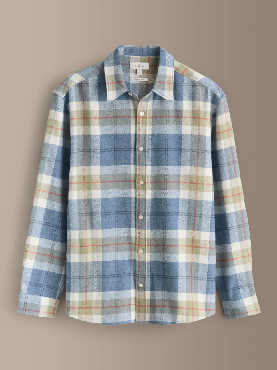 Light Blue Signature Long Sleeve Check Shirt