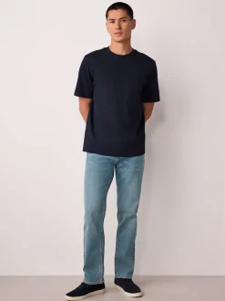 Light Blue Straight Fit Motionflex Jeans