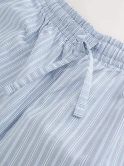 Light Blue Stripe Short Sleeve Pyjamas Set