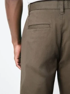 Light Brown Regular Tapered Fit Stretch Chinos Trousers
