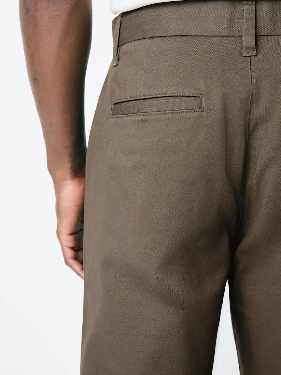 Light Brown Regular Tapered Fit Stretch Chinos Trousers