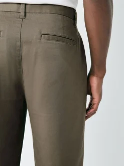 Light Brown Relaxed Fit Stretch Chinos Trousers