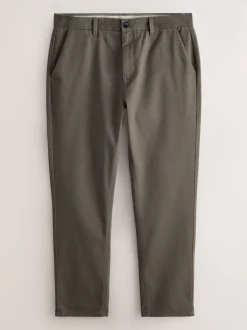 Light Brown Slim Fit Stretch Chinos Trousers