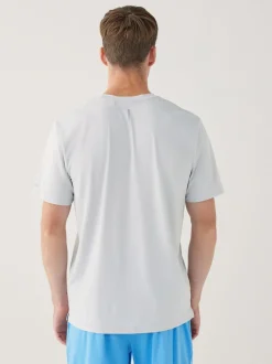 Light Grey Active Gym Textured Training T-Shirt