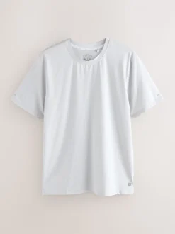 Light Grey Active Gym Textured Training T-Shirt