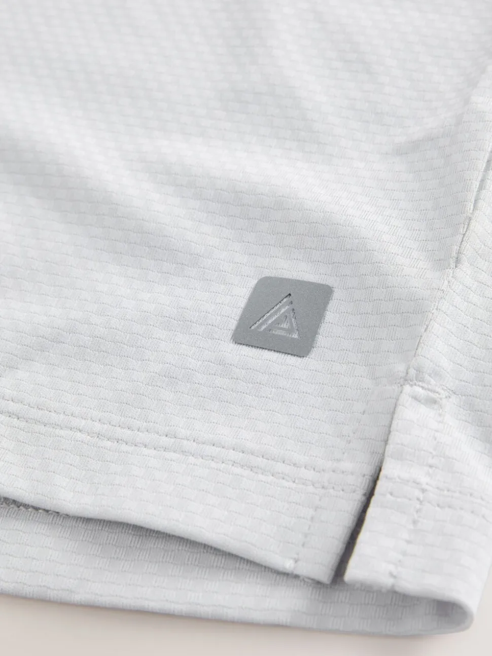 Light Grey Active Gym Textured Training T-Shirt