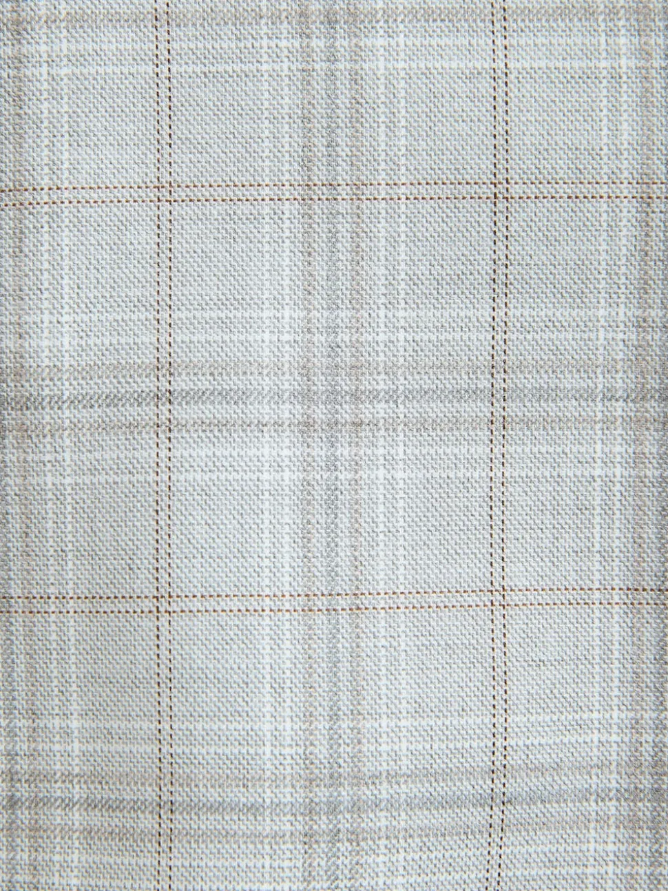 Light Grey Check Suit Waistcoat