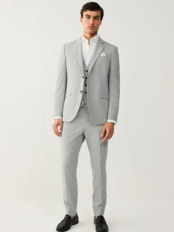 Light Grey Regular Fit Motionflex Stretch Waistcoat