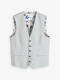 Light Grey Regular Fit Motionflex Stretch Waistcoat