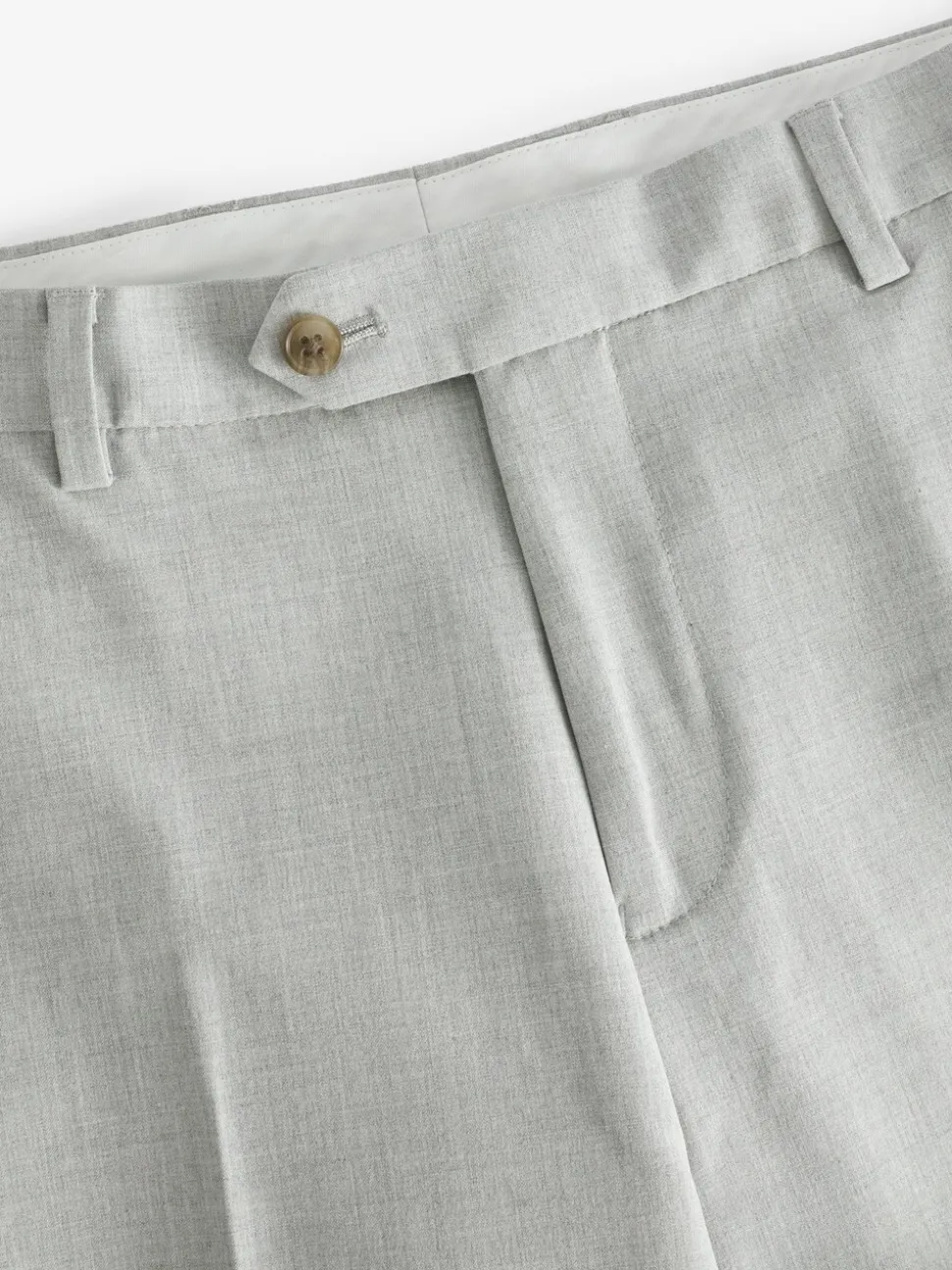 Light Grey Regular Fit Motionflex Stretch Suit Trousers