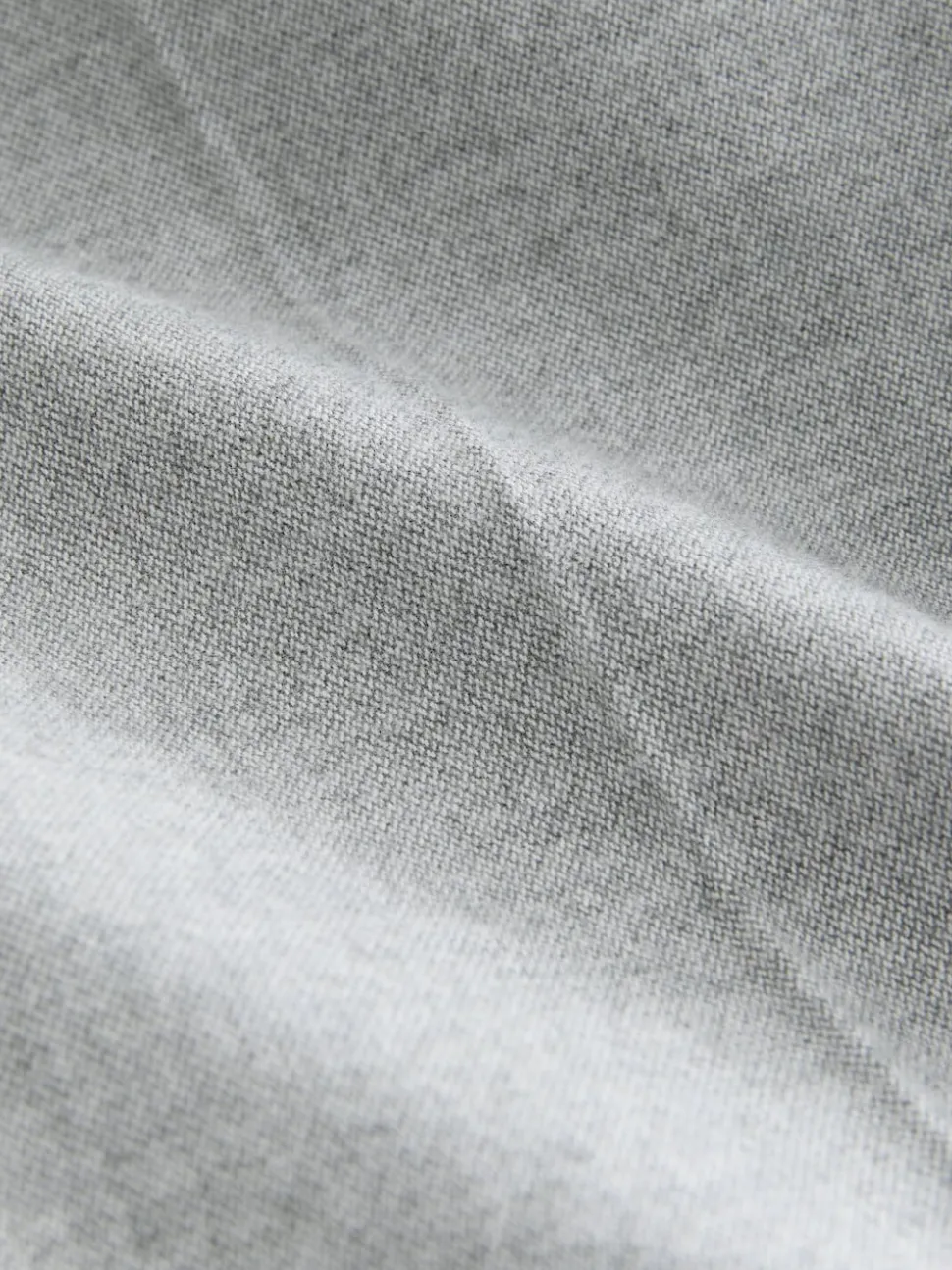 Light Grey Regular Fit Smart Brushed Cotton Trousers