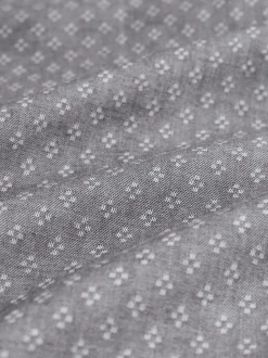 Light Grey Slim Fit Cotton Stretch Long Sleeve Formal Shirt