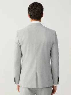Light Grey Slim Fit Motionflex Stretch Suit Jacket