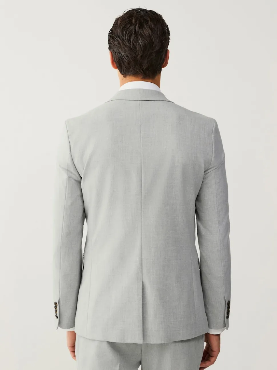 Light Grey Slim Fit Motionflex Stretch Suit Jacket