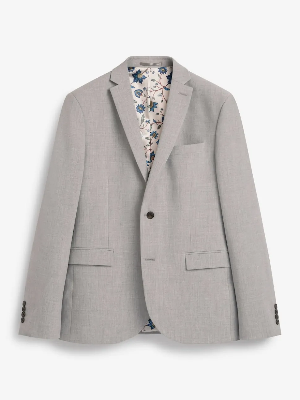 Light Grey Slim Fit Motionflex Stretch Suit Jacket