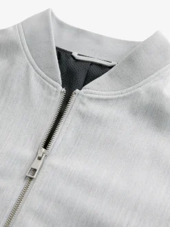 Light Grey Smart Bomber Jacket