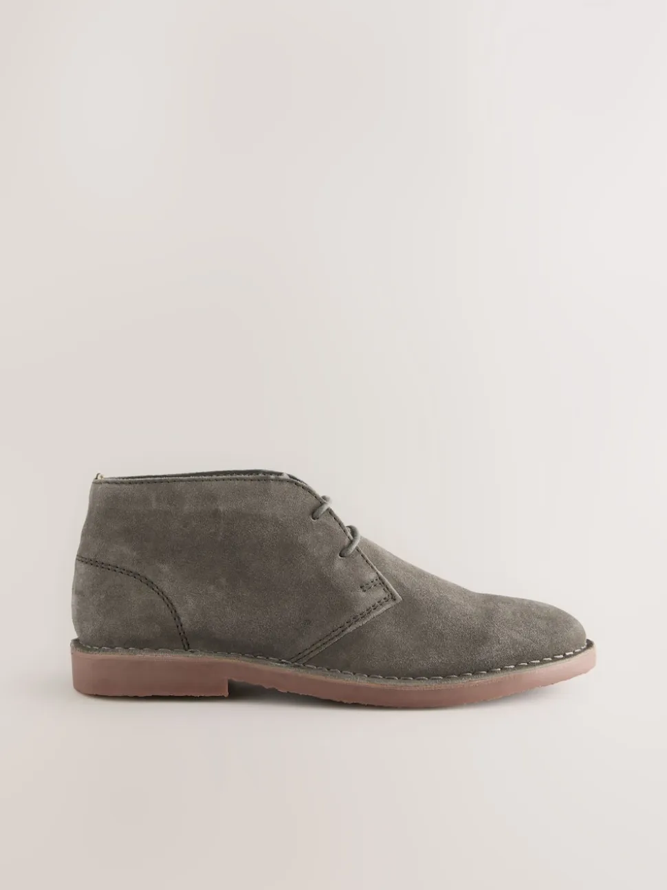 Light Grey Suede Desert Boots