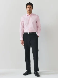 Light Pink Regular Fit Easy Care Single Cuff Smart Shirt