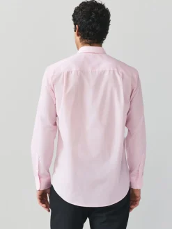 Light Pink Regular Fit Easy Care Single Cuff Smart Shirt